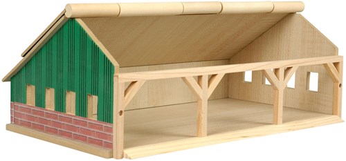 Kids GLOBE grange agricole jouet en bois 1:87 tracteurs-2