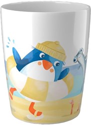 Haba gobelet enfant pingouin mélamine - coloré et adapté aux enfants