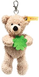 Steiff pluche Pendant Fynn Teddy bear – Good Luck, beige - 12 cm