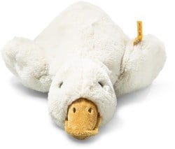 Steiff pluche knuffel Gilda gans - wit - 47 cm - zachte speelgoedgans