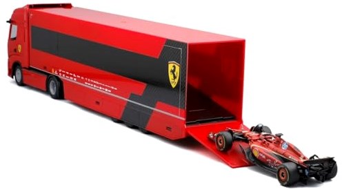 Bburago speelgoed vrachtwagen Ferrari Iveco S-Way 570 Racing 1:43 modelauto-2
