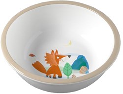 Haba kinderservies kom bos - melamine - antislip - kleurrijk - bosdieren