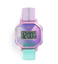 Djeco digitaal horloge Purple prisma waterdicht schokbestendig