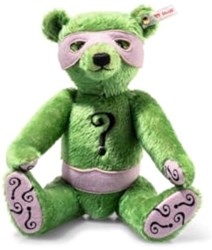 Steiff pluche Batman, The Riddler Teddy bear, khaki - 30 cm