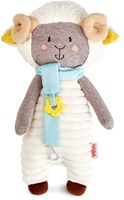 Haba doudou attache-tétine bélier - peluche douce avec porte-tétine bébé