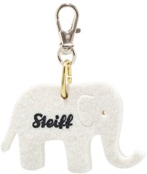 Steiff peluche porte-clés éléphant feutre blanc 5 cm jouet