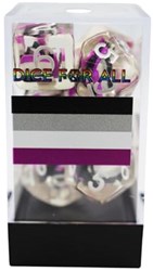 Foam Brain Games set de dés asexual flag - dés RPG