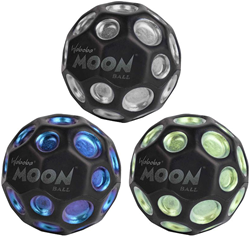 Waboba stuiterbal Dark Side of Moon Ball - metallic - 1 stuk - willekeurig geleverd