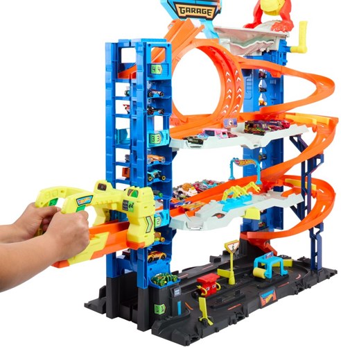 Mattel Hot Wheels speelset City Ultimate Garage met 2 auto's-3