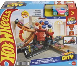 Hot Wheels City Speelset Snoepautomaat - Racebaan met auto