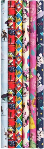 Papier cadeau Disney 200X70 cm 5 ass.