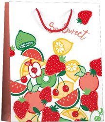 Design Group papieren cadeau tas - grote giftbag Summerfruits print