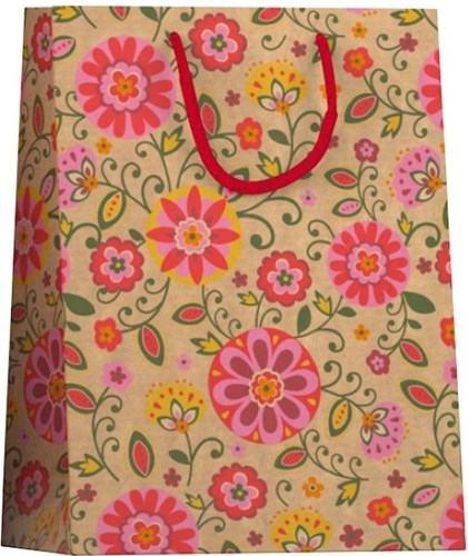 Design Group cadeau tas papier medium Bright Kraft 175x100x229mm