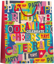 Design Group sac cadeau papier L Bright Kraft - grand sac en papier
