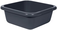 Curver bassine carrée 6L anthracite - bac à vaisselle plastique gris