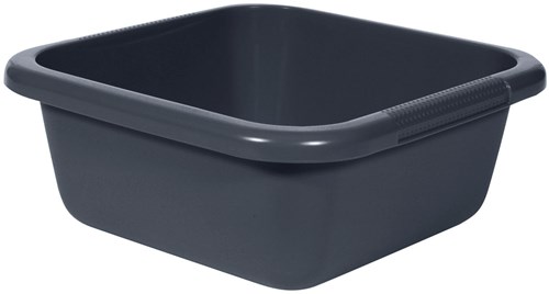 Curver bassine carrée 6L anthracite - bac à vaisselle plastique gris
