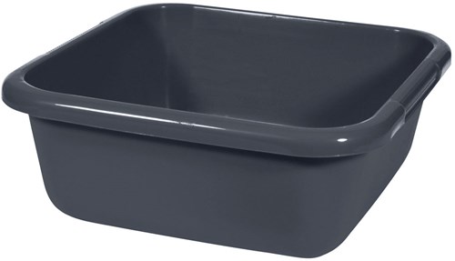 Curver bassine vaisselle carrée plastique 15 litres gris anthracite