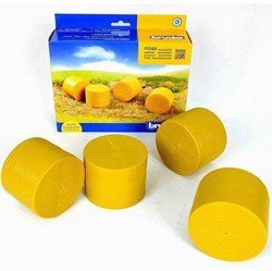 Bruder Boerderij Accessoires Hooibalen Claas Rollant Rond - 4 stuks