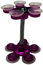 Support téléphone ventouse rose pour smartphone films mains libres