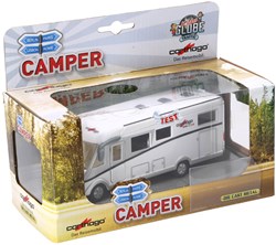 Kids GLOBE camper auto speelgoed met licht en pull-back functie