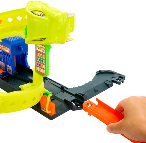 Mattel Hot Wheels City Nemesis Slangen Tankstation Speelset-3