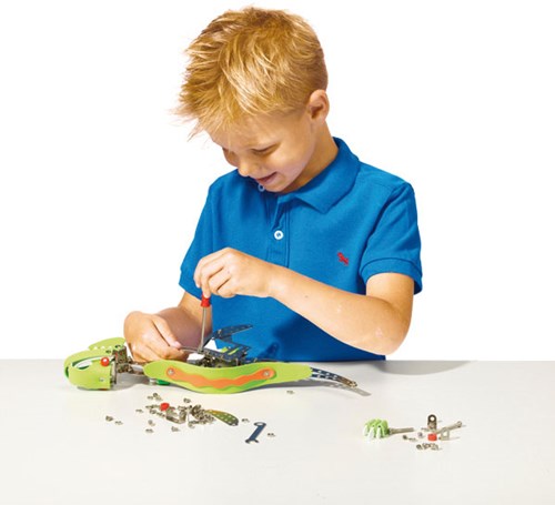 Ses - Metaal dino constructieset - Creatief knutsel speelgoed dino-3