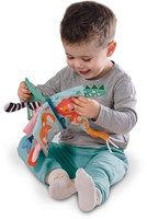 Ses sensorisch speelgoed zacht dierenstaarten boek baby knisperboekje-3