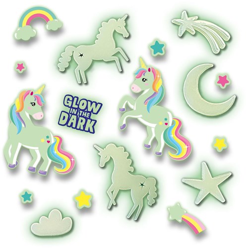 Ses Glowing unicorns glow in the dark slaapkamerdecoratie eenhoorn-3