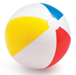 Intex ballon de plage vinyle coloré 51 cm - Ballon de plage gonflable