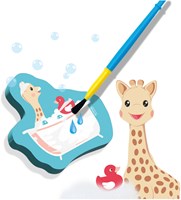 Ses badspeelgoed Sophie la Girafe kleuren met water magische foam figuren-3