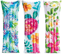 Intex luchtbed Flower 183x69 comfortabel vinyl luchtmatras