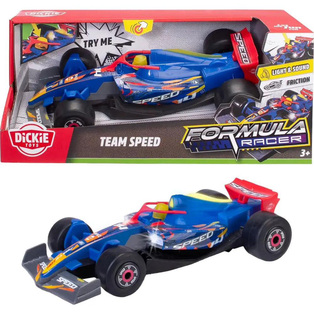 Dickie speelgoedauto Formula Racer Team SPEED met licht en geluid