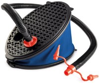 Intex voetpomp 3 liter blauw - handige opblaaspomp voor buiten