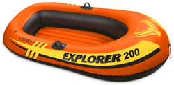 Intex opblaasboot Explorer Pro 200 oranje waterplezier 2 personen