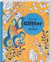 Image livre de coloriage paillettes ocean life pour adultes - livre créatif et relaxant