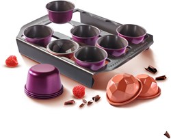 OttoSimon set de moules à pâtisserie Tefal creabake violet 12 pièces métal
