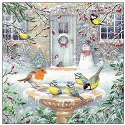 Ambiente servetten papier 33cm Joy bath winter tafeldecoratie