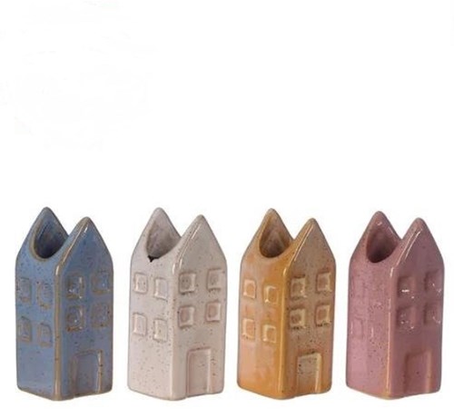 Bloemenvaas huisje Amsterdam M 3x3x8cm
