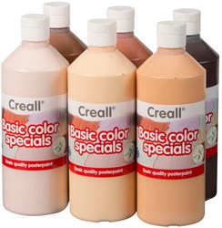 Creall plakkaatverf set - Schoolverf Kleuren van de Wereld 6x500ml