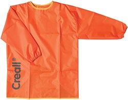 Creall tablier de peinture orange - tablier enfant à manches longues, taille S