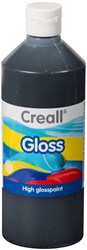 Creall glansverf zwart - 500ml knutselverf voor kinderen