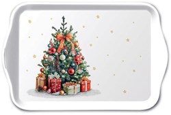 Ambiente serveerschaal kerstboom 13x21cm melamine decoratief