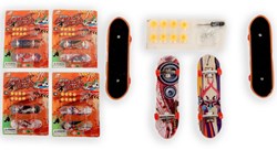 Kidsfun set de finger skateboards avec accessoires et motifs cool - jouets