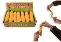 Jonotoys balle anti-stress banane jouet - figurine à presser 12 pièces