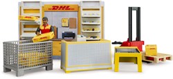 Bruder DHL pakketshop speelgoedset bworld 62251 logistiek