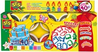 Ses klei set - 8 kleuren - superzachte uitwasbare klei voor kinderen-2