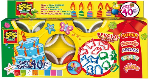 Ses klei set - 8 kleuren - superzachte uitwasbare klei voor kinderen-2
