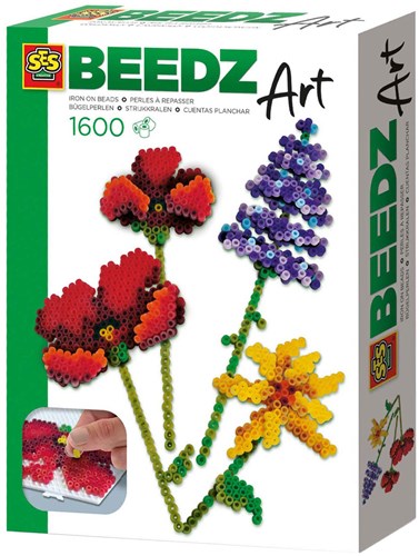 Ses Beedz Art 3D bloemen knutselpakket - Wilde bloemen strijkkralen