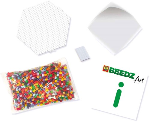 Ses Beedz Art 3D bloemen knutselpakket - Wilde bloemen strijkkralen-2