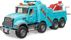 Bruder camion MACK Granite dépanneuse avec lumière et son voiture jouet